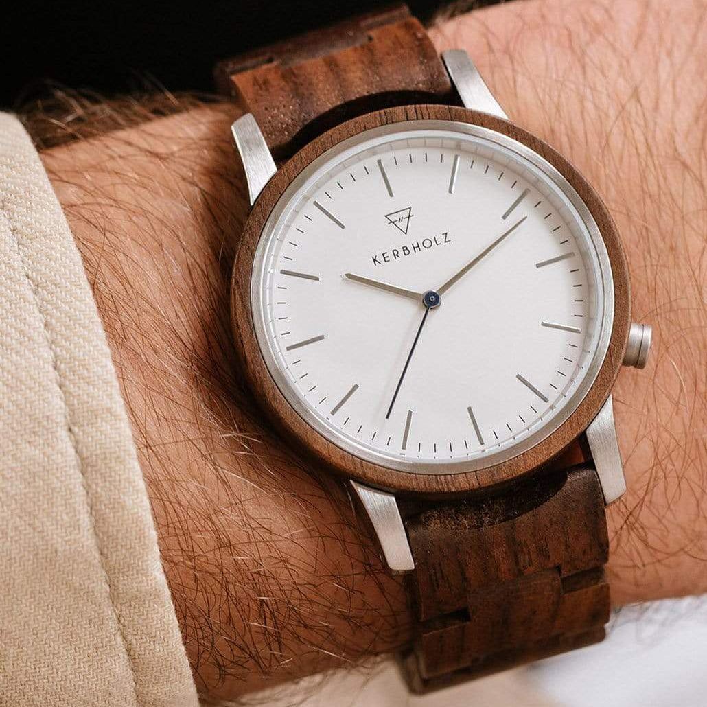 Kerbholz horloge | Walter Wood Walnut